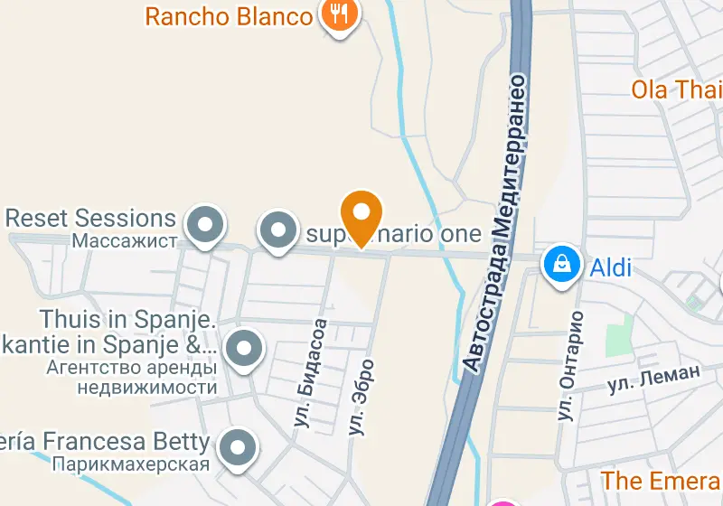 Карта: Вилла 103 м², Ориуэла-Коста, Ориуэла-Коста, Villamartín-Las Filipinas