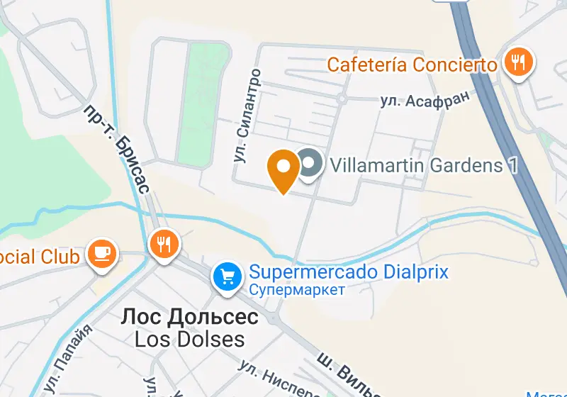 Карта: Апартаменты 96 м², Ориуэла-Коста, Ориуэла-Коста, Los Dolses