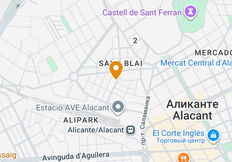 Карта: Апартаменты 56 м², Аликанте, Аликанте, Centro
