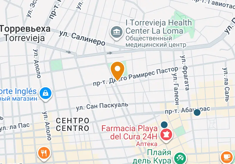 Карта: Пентхаус 58 м², Торревьеха, Торревьеха, Estacion de Autobuses