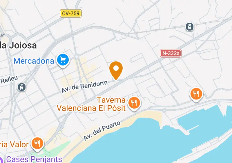 Map: Apartment 95 m², Villajoyosa, Villajoyosa, Pueblo