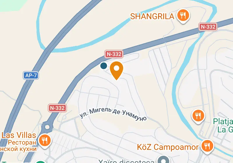 Карта: Апартаменты 93 м², Ориуэла-Коста, Ориуэла-Коста, Altos de Campoamor