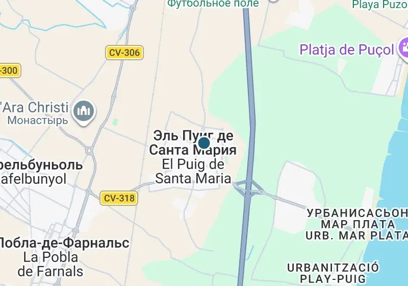 Карта: Таунхаус 384 м², El Puig de Santa Maria, El Puig de Santa Maria