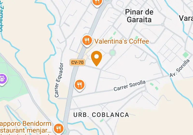 Քարտեզ՝ Շքեղ վիլլա 200 մ², La Nucía, La Nucía, Varadero