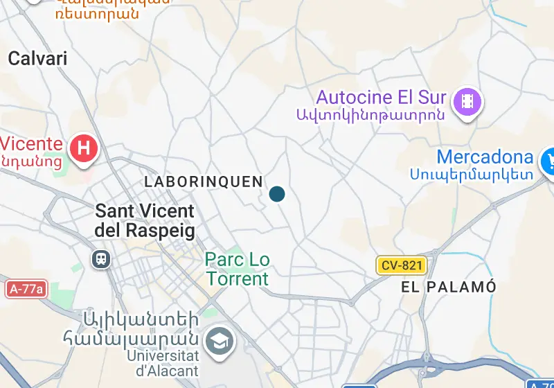 Քարտեզ՝ Վիլլա 358 մ², San Vicente del Raspeig, San Vicente del Raspeig, Los Girasoles