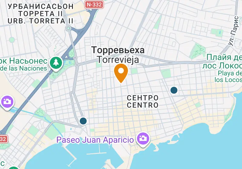 Карта: Апартаменты 53 м², Торревьеха, Торревьеха, Centro