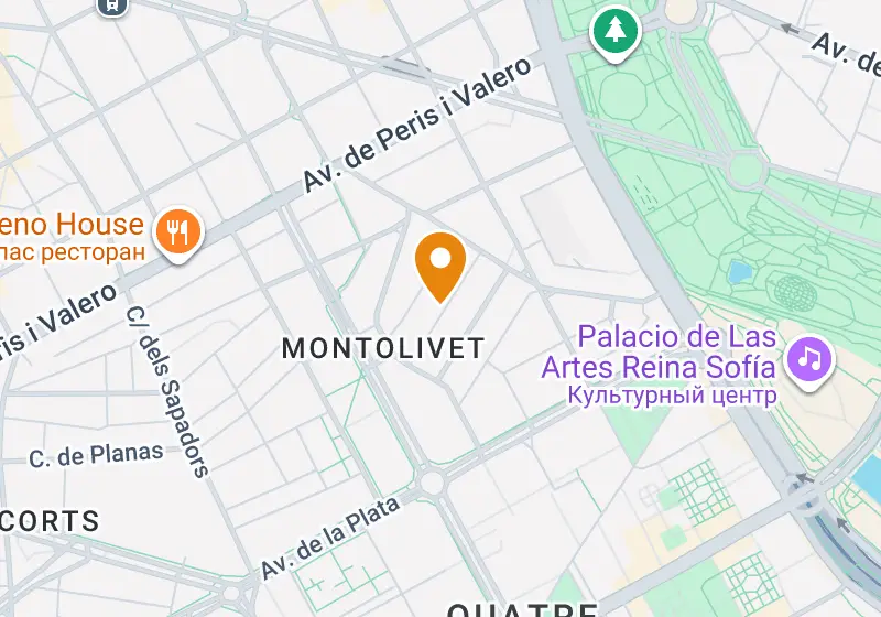 Карта: Квартира 71 м², Валенсия, Валенсия, Mont-Olivet