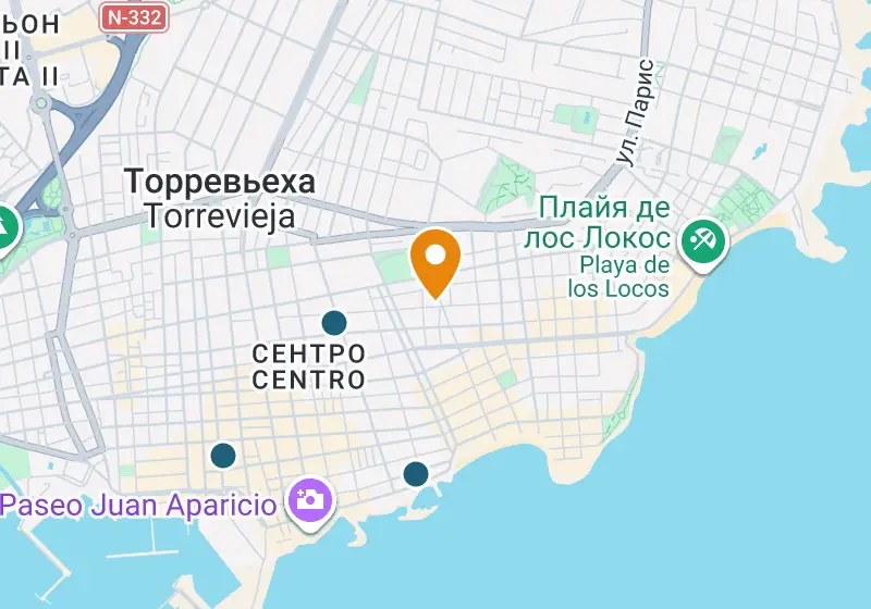 Карта: Апартаменты 105 м², Торревьеха, Торревьеха, Estacion de Autobuses