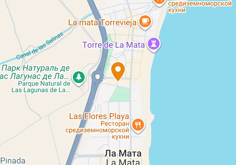 Карта: Апартаменты 110 м², Торревьеха, Торревьеха, La Mata