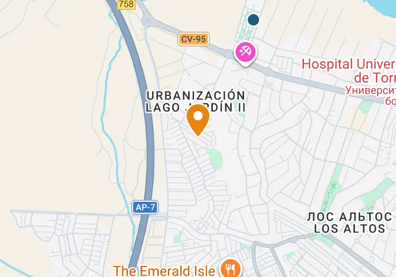 Карта: Бунгало, нижний этаж 62 м², Торревьеха, Торревьеха, Los Balcones - Los Altos del Edén
