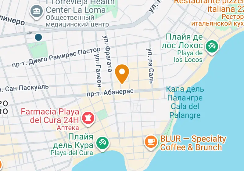 Карта: Апартаменты 65 м², Торревьеха, Торревьеха, Playa del Cura