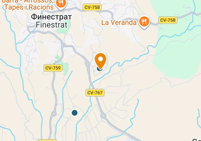 Карта: Вилла 107 м², Финестрат, Финестрат, Sector 13
