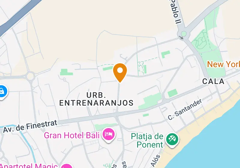 Map: Apartment 160 m², Benidorm, Benidorm, Hotel Bali