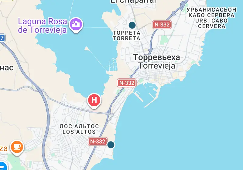 Карта: 2 объектов в Испании