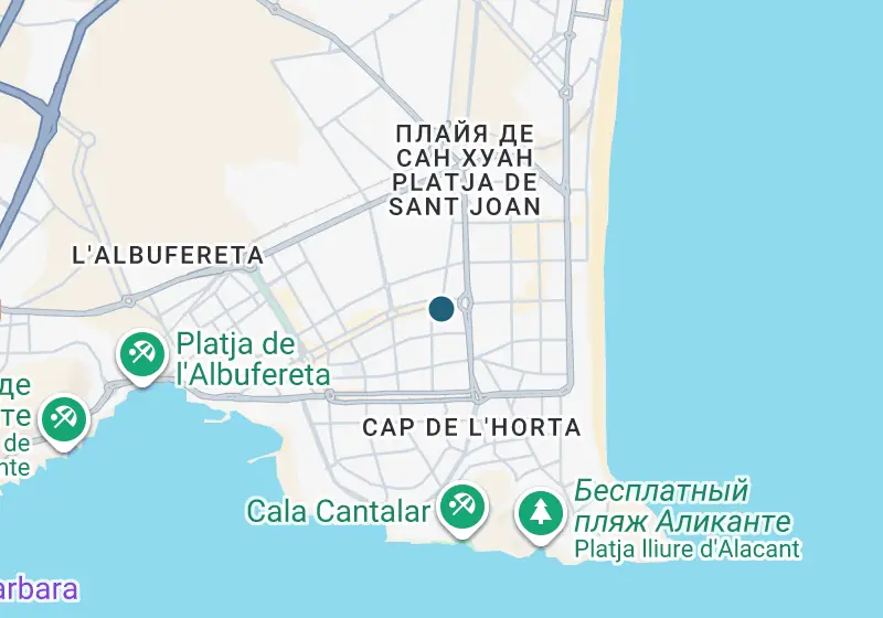 Карта: Пентхаус 253 м², Аликанте, Аликанте, Playa de San Juan