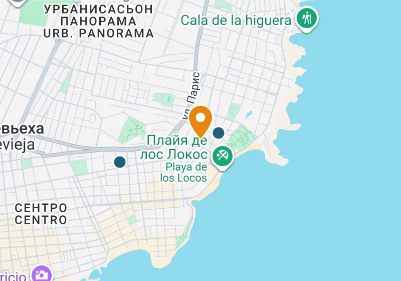 Карта: Апартаменты 44 м², Торревьеха, Торревьеха, Playa de los Locos
