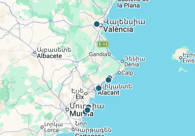 Քարտեզ՝ 11 տարբերակ Իսպանիայում