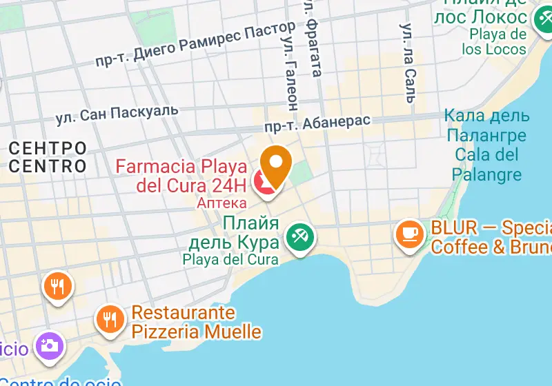 Карта: Пентхаус-дуплекс 153 м², Торревьеха, Торревьеха, Playa del Cura