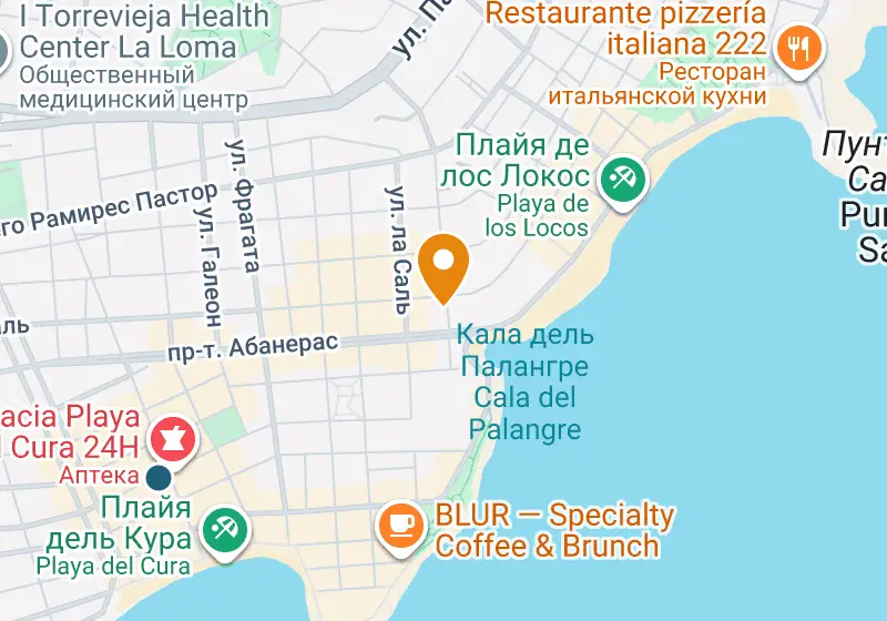 Карта: Апартаменты 107 м², Торревьеха, Торревьеха, Curva del Palangre