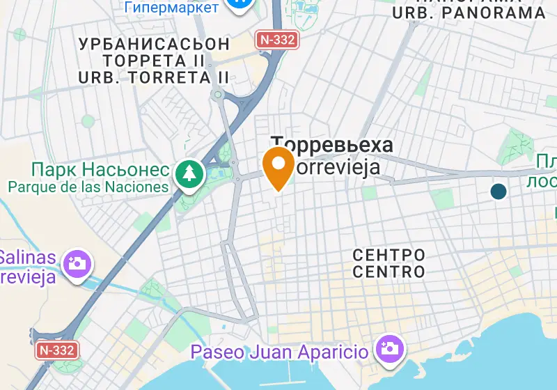 Карта: Апартаменты 57 м², Торревьеха, Торревьеха, Centro