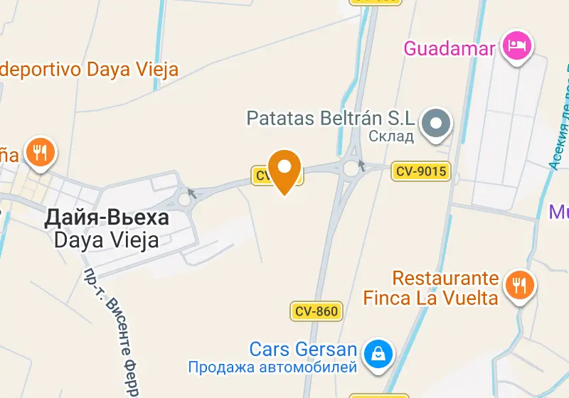 Карта: Вилла 627 м², Daya Vieja, Daya Vieja, Costa Blanca Sur