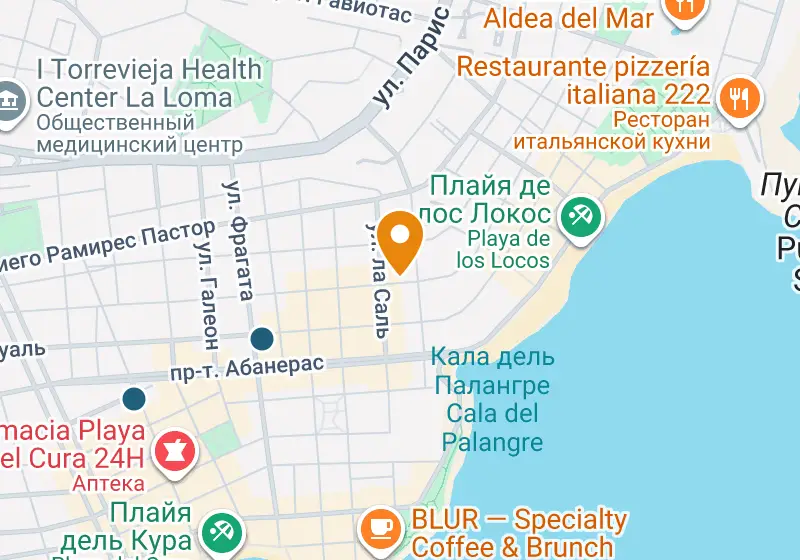 Карта: Апартаменты 86 м², Торревьеха, Торревьеха, Playa del Cura