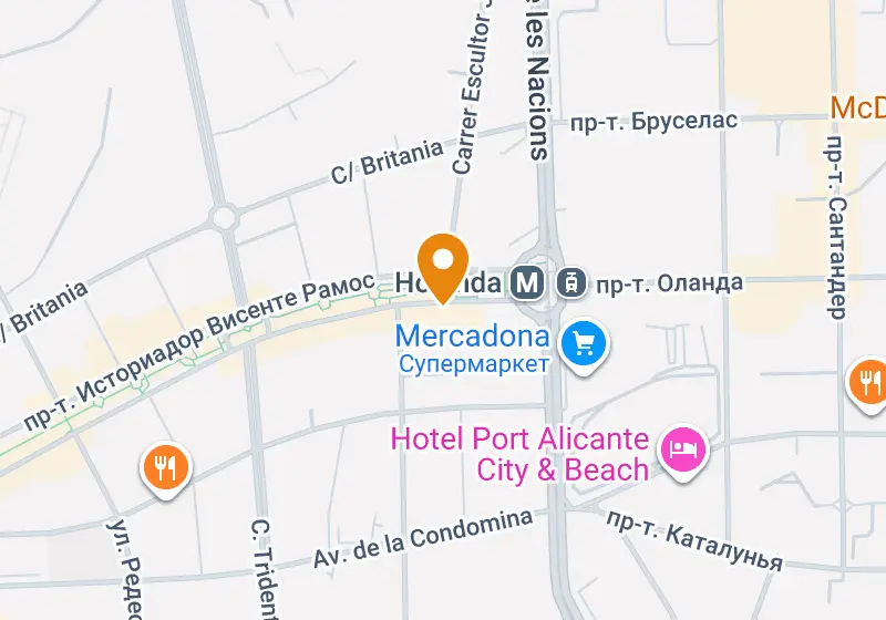 Карта: Пентхаус 253 м², Аликанте, Аликанте, Playa de San Juan