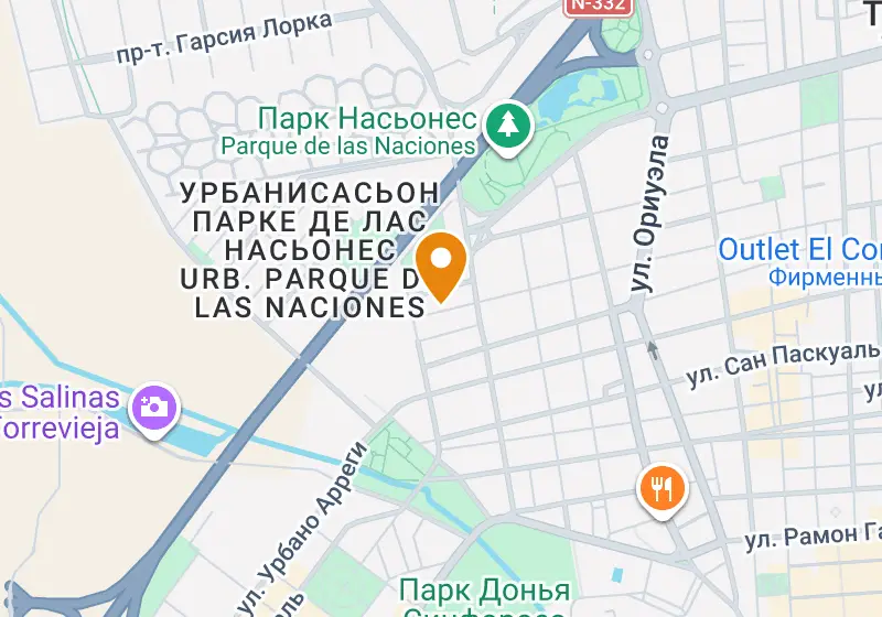 Карта: Апартаменты 45 м², Торревьеха, Торревьеха, Parque de las Naciones