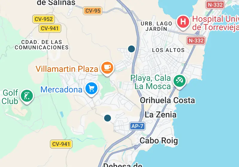 Map: 2 properties in Spain