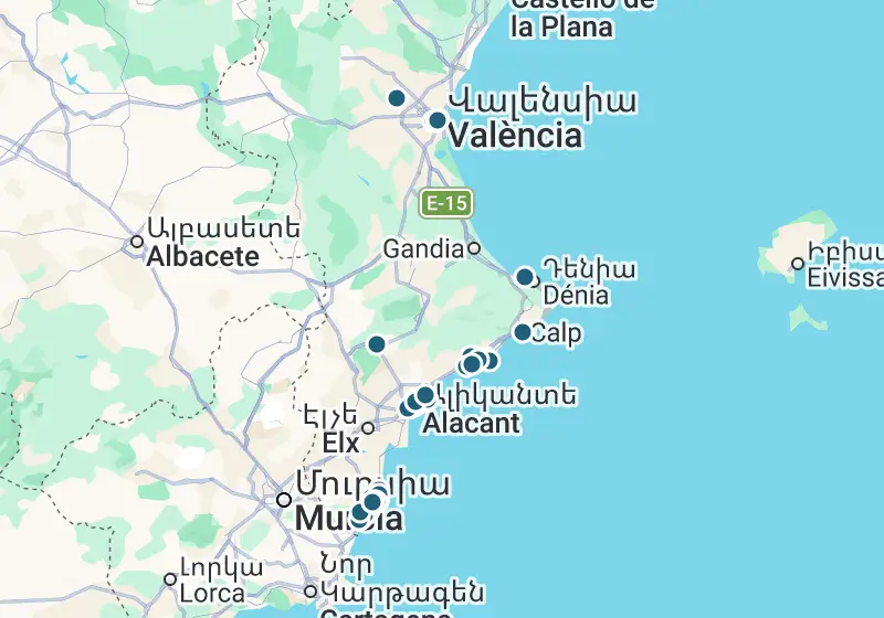 Քարտեզ՝ 99 տարբերակ Իսպանիայում