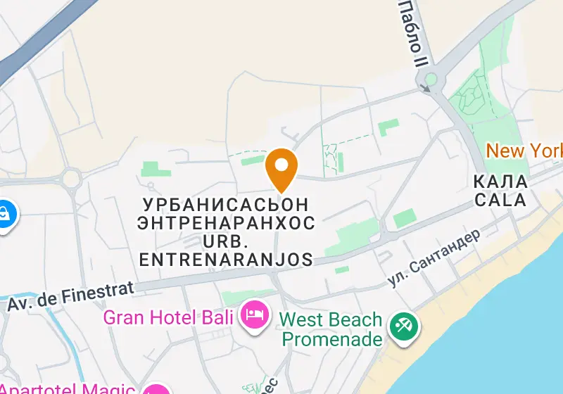 Карта: Апартаменты 160 м², Бенидорм, Бенидорм, Hotel Bali