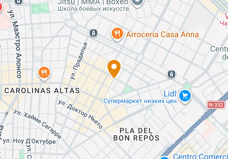 Карта: Квартира 68 м², Аликанте, Аликанте, Pla del Bon Repos