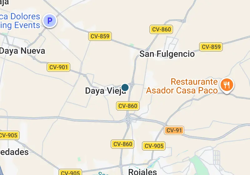 Map: Villa 627 m², Daya Vieja, Daya Vieja, Costa Blanca Sur