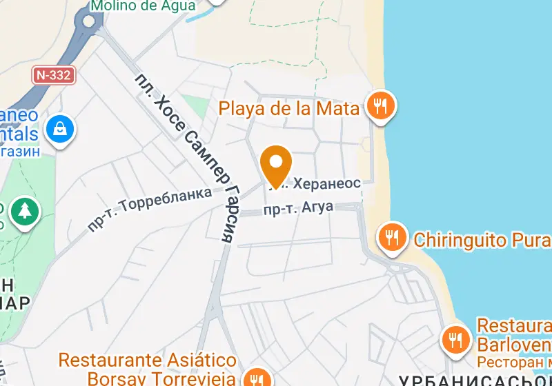 Карта: Бунгало, нижний этаж 55 м², Торревьеха, Торревьеха, Torre la Mata