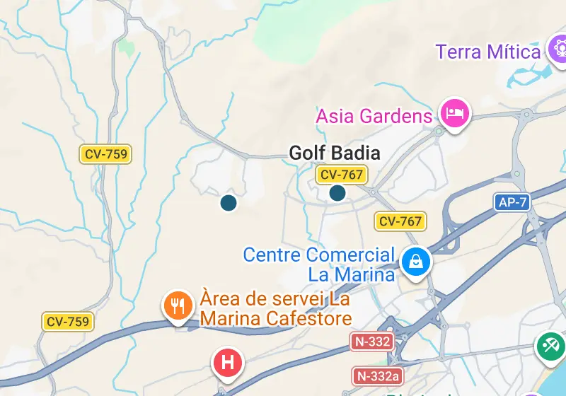 Map: 2 properties in Spain