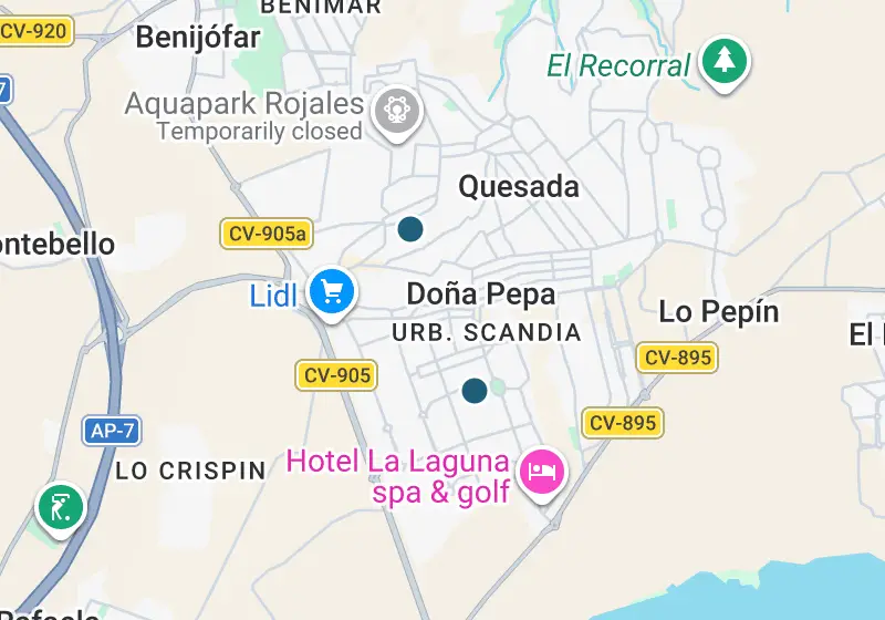 Map: 2 properties in Spain