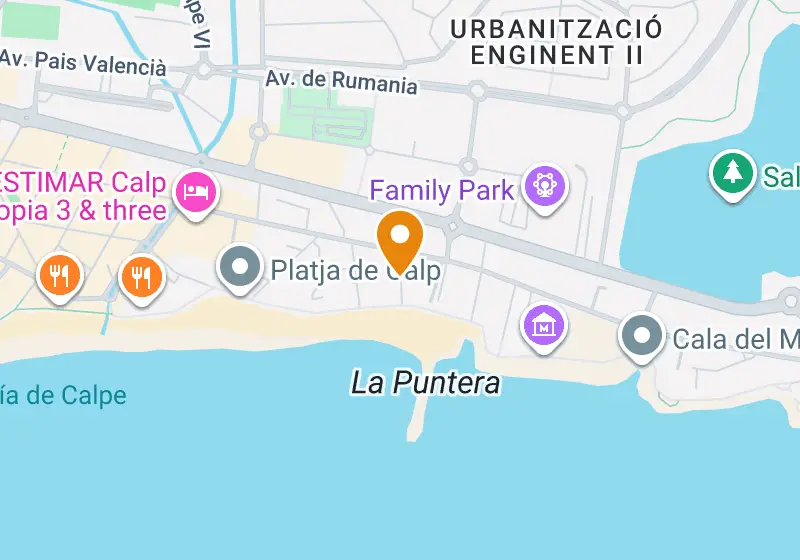 Map: Apartment 210 m², Calpe, Calpe, Playa Arenal-Bol
