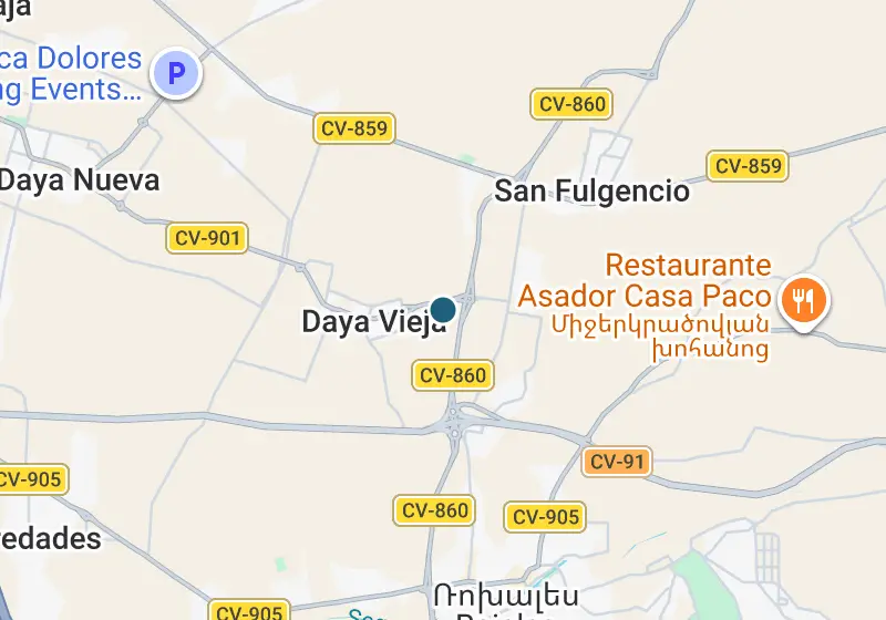 Քարտեզ՝ Վիլլա 627 մ², Daya Vieja, Daya Vieja, Costa Blanca Sur