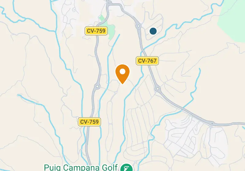 Карта: Бунгало 186 м², Финестрат, Финестрат, Golf Puig Campana