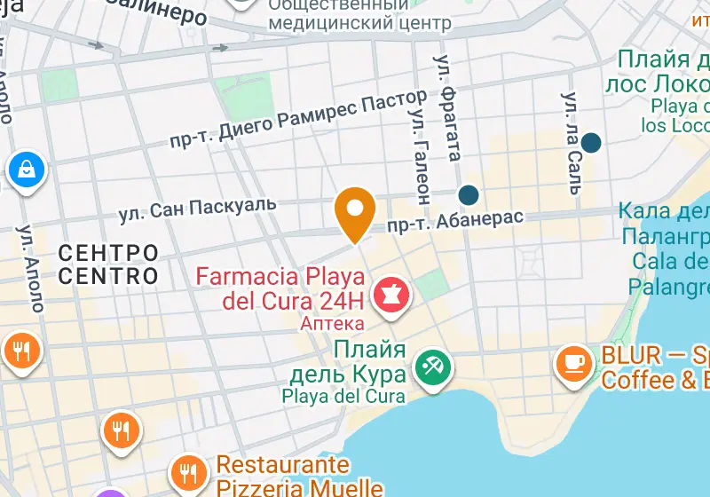 Карта: Апартаменты 74 м², Торревьеха, Торревьеха, Playa del Cura