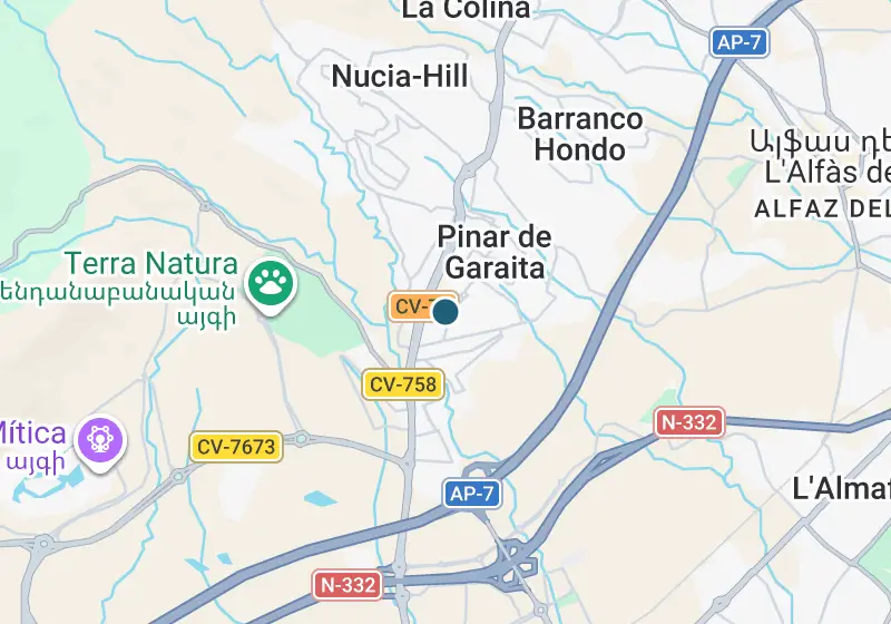 Քարտեզ՝ Շքեղ վիլլա 200 մ², La Nucía, La Nucía, Varadero