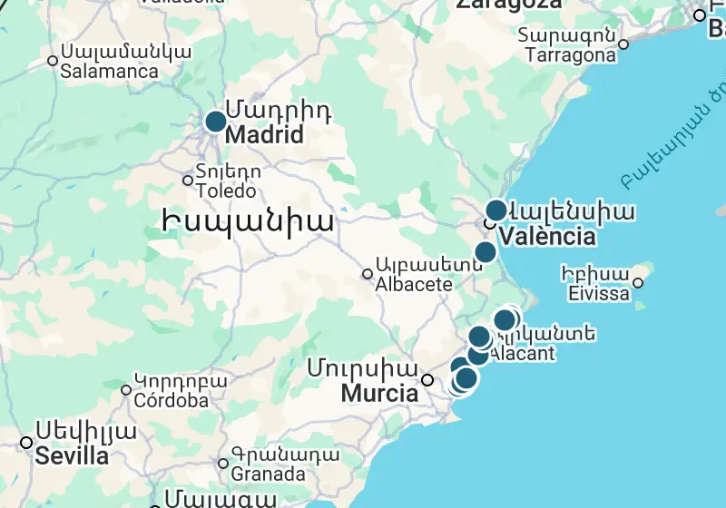 Քարտեզ՝ 29 տարբերակ Իսպանիայում