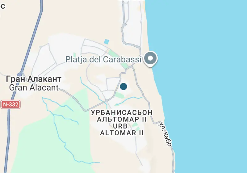 Карта: Таунхаус 78 м², Gran Alacant, Gran Alacant, Monte y Mar Alto