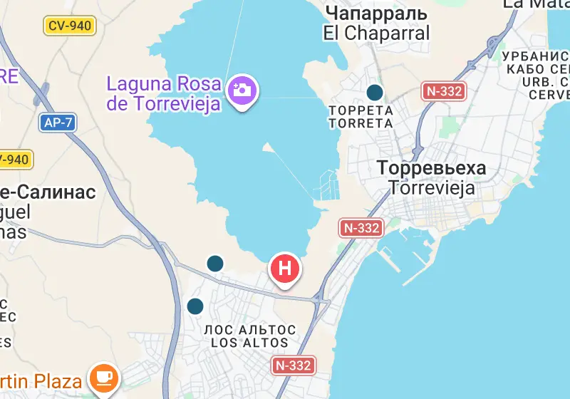 Карта: 3 объектов в Испании