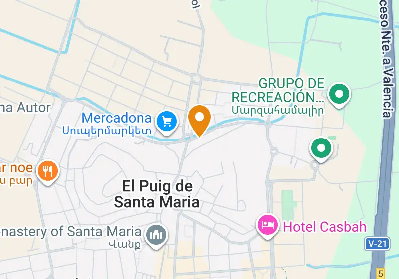 Քարտեզ՝ Թաունհաուս 384 մ², El Puig de Santa Maria, El Puig de Santa Maria