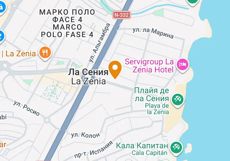 Карта: Апартаменты 64 м², Ориуэла-Коста, Ориуэла-Коста, La Zenia