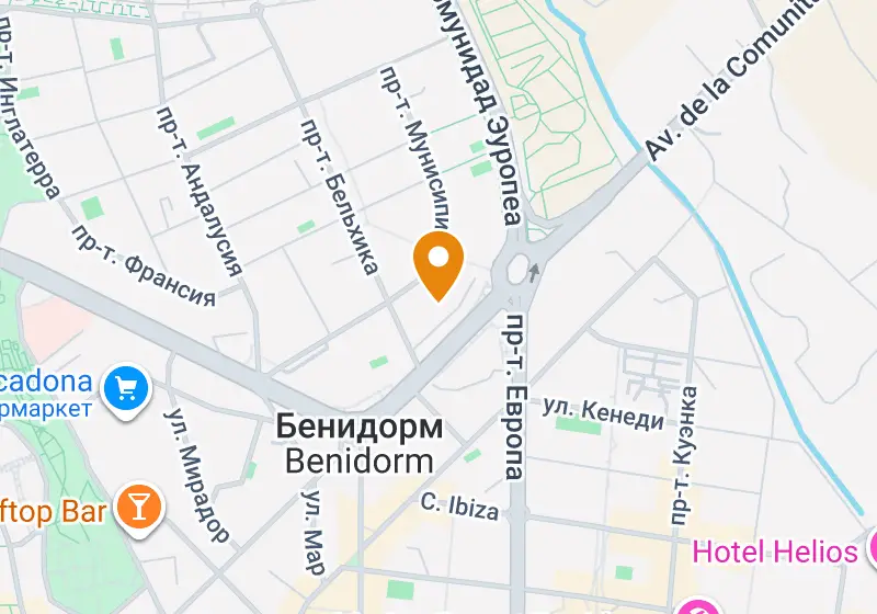 Карта: Квартира 136 м², Бенидорм, Бенидорм, Levante