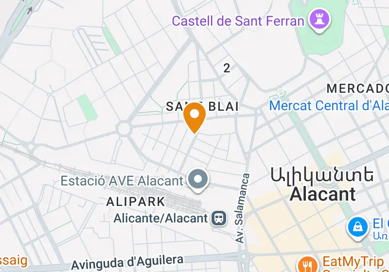 Քարտեզ՝ Բնակարան 56 մ², Ալիկանտե, Ալիկանտե, Centro