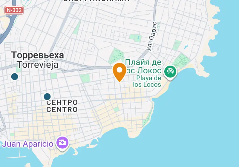 Карта: Апартаменты 50 м², Торревьеха, Торревьеха, Playa del Cura