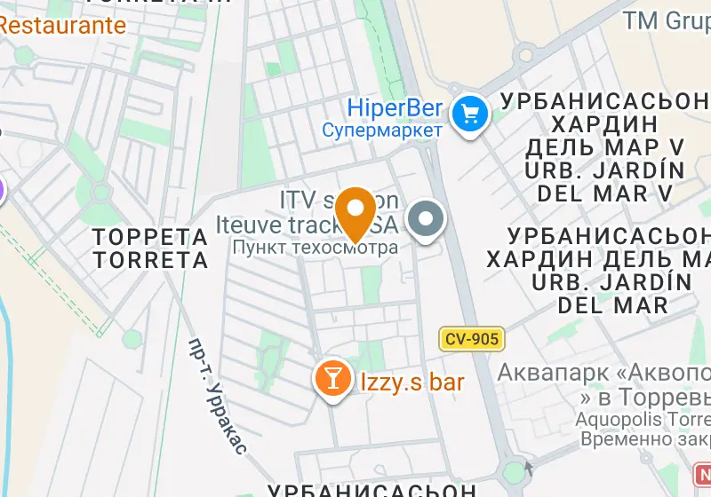 Карта: Студия 33 м², Торревьеха, Торревьеха, Torretas